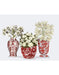 Chinoiserie Flower Trio 3, Red, Art Print | FabFunky