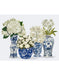 Chinoiserie Flower Quartet 2, Blue, Art Print | FabFunky