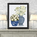 Chinoiserie Flower Duo 1, Blue, Art Print | Print 14x11inch