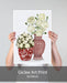 Chinoiserie Flower Duo 1, Red, Art Print | Print 18x24inch