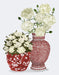 Chinoiserie Flower Duo 1, Red, Art Print | FabFunky