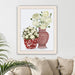 Chinoiserie Flower Duo 1, Red, Art Print | Print 14x11inch