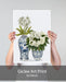Chinoiserie Flower Duo 2, Blue, Art Print | Print 18x24inch