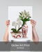 Chinoiserie Flower Duo 4, Red, Art Print | Print 18x24inch