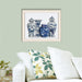 Chinoiserie Vase Quartet 1, Blue, Art Print | Print 14x11inch