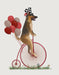 German Shepherd on Penny Farthing, Dog Art Print, Wall art | FabFunky