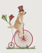 Golden Retriever on Penny Farthing, Dog Art Print, Wall art | FabFunky