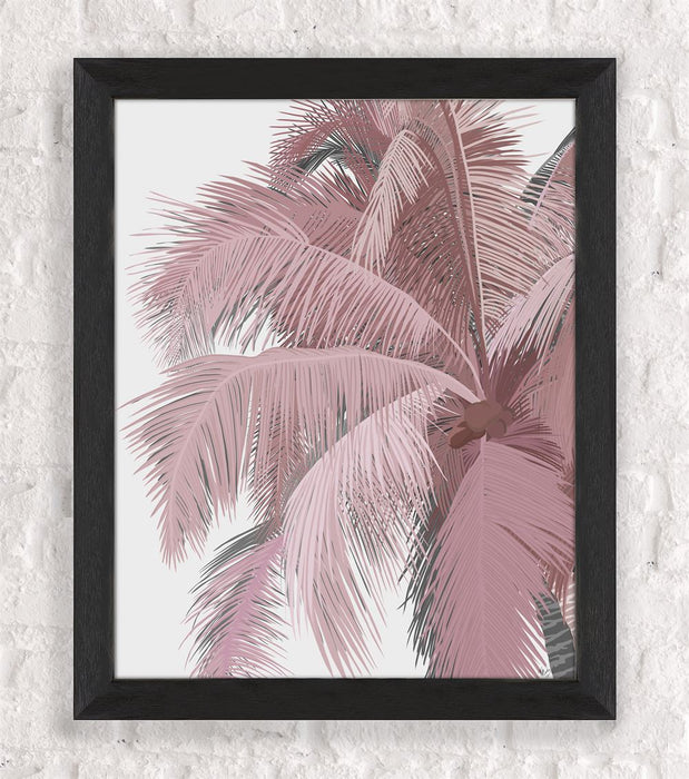 Boho Beach Dusky Palm 2, Nautical print, Coastal art