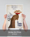 Airedale Pasta Cream, Dog Art Print, Wall art | Print 18x24inch