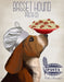 Basset Hound Pasta Cream, Dog Art Print, Wall art | FabFunky