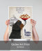 Bernese Pasta Cream, Dog Art Print, Wall art | Print 18x24inch
