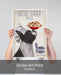 Boston Terrier Pasta Cream, Dog Art Print, Wall art | Print 18x24inch