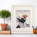 Boston Terrier Pasta Cream, Dog Art Print, Wall art | Print 14x11inch