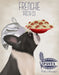 French Bulldog Black White Pasta Cream, Dog Art Print, Wall art | FabFunky