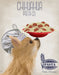 Chihuahua Long Haired Pasta Cream, Dog Art Print, Wall art | FabFunky