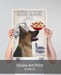 German Shepherd Pasta Cream, Dog Art Print, Wall art | Print 18x24inch