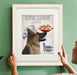 German Shepherd Pasta Cream, Dog Art Print, Wall art | Print 14x11inch