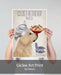 Golden Retriever Pasta Cream, Dog Art Print, Wall art | Print 18x24inch