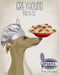 Greyhound Fawn Pasta Cream, Dog Art Print, Wall art | FabFunky