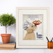 Labradoodle Blonde Pasta Cream, Dog Art Print, Wall art | Print 14x11inch