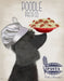 Poodle Black Pasta Cream, Dog Art Print, Wall art | FabFunky