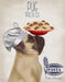 Pug Fawn Pasta Cream, Dog Art Print, Wall art | FabFunky