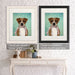 Boxer Sausages, Dog Art Print, Wall Art | Canvas 18x24inch