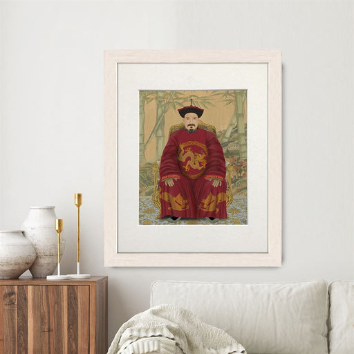 Emperor 2 Red in Garden, Art Print, Wall Art | Canvas 11x14inch