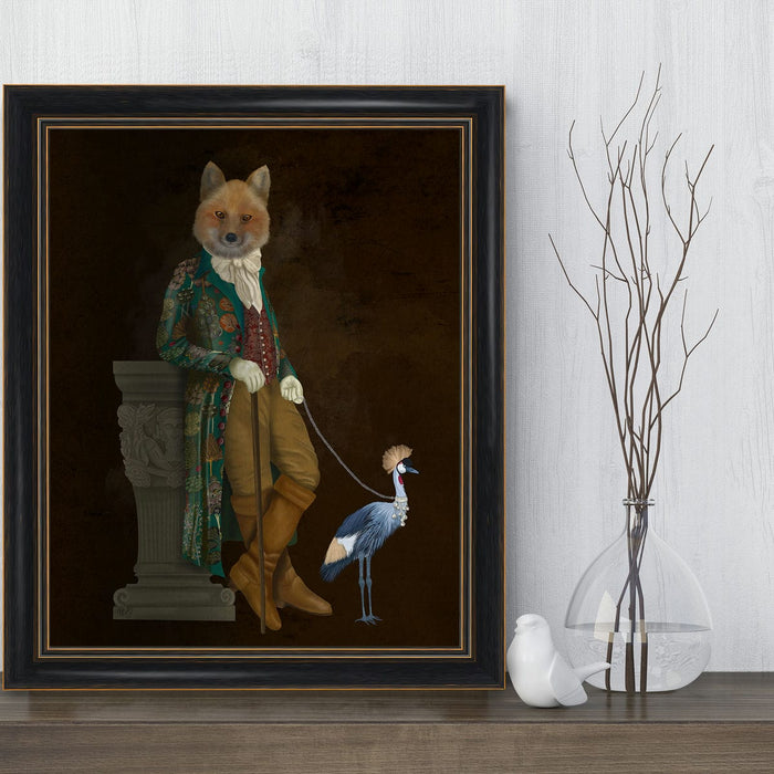 Matthias Winthrop Fox and Crane Limited Edition, Fine Art Print | Ltd Ed Print 18x24inch