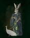 Ophelia Dolton Hare and White Peacock Limited Edition, Fine Art Print | FabFunky