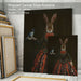 Portia Honeysuckle Hare and Magpie Limited Edition, Fine Art Print | Ltd Ed Canvas 28x40inch
