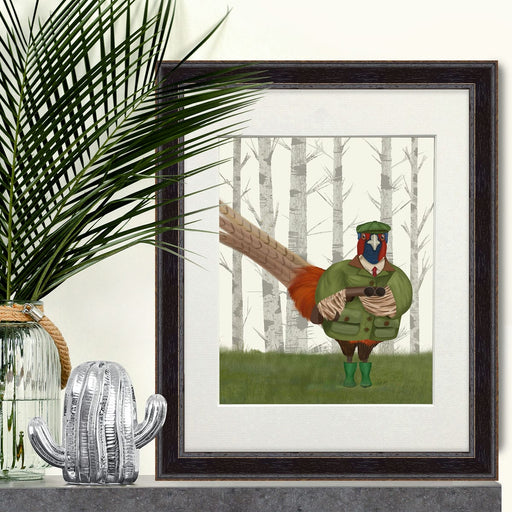Pheasant Shooting Party 7, Art Print, Canvas, Wall Art | Print 14x11inch