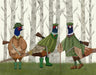Pheasant Shooting Party Group 2, Art Print, Canvas, Wall Art | FabFunky