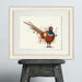 Pheasant Splash 7, Art Print, Canvas, Wall Art | Print 14x11inch