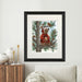 Bear in Pine Tree Coffee Break, Art Print, Canvas, Wall Art | Print 14x11inch
