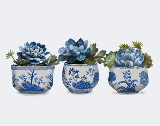 Echeveria Group 1,Chinoiserie Art Print, Canvas art | FabFunky