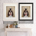 Springer Spaniel, Dog Au Vin, Dog Art Print, Wall art | Framed Black