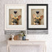 French Bulldog, Dog Au Vin, Dog Art Print, Wall art | Framed Black