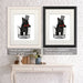 Scottish Terrier in Whisky Tumbler, Dog Art Print, Wall art | Framed Black