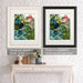 Toucan in Tropical Forest, Bird Art Print, Wall Art | Framed White