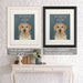 Labrador Yellow, You Light Up, Dog Art Print, Wall art | Framed Black