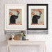 Cocker Spaniel, Black, Ice Cream, Dog Art Print, Wall art | Framed Black