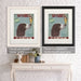Springer Spaniel, Brown and White, Ice Cream, Dog Art Print, Wall art | Framed Black