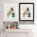 Pug and Birdcage, Dog Art Print, Wall art | Framed Black