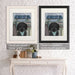 Labradoodle, Black, Surf Shack, Dog Art Print, Wall art | Framed Black