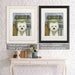 Westie Surf Shack, Dog Art Print, Wall art | Framed Black
