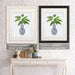 Chinoiserie Vase 1, With Plant, Art Print | Canvas 11x14inch