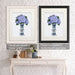Chinoiserie Hydrangea Lilac, Blue Vase, Art Print | Canvas 11x14inch