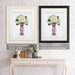Chinoiserie Hydrangea White, Red Vase, Art Print | Canvas 11x14inch