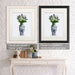 Chinoiserie Tulips White, Hyacinth Blue, Blue Vase, Art Print | Canvas 11x14inch